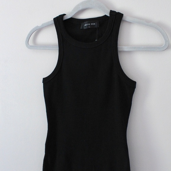 NWT Black Star Power Ribbed Mini Dress - Picture 5 of 6